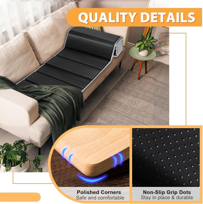 LAVEVE لوحة دعم وسادة الأريكة الثقيلة لتحسين الأريكة المتدلية، 24''x72'' خشب صلب سميك تحت الأريكة مع نقاط مضادة للانزلاق، لإصلاح الأريكة المتدلية واستبدال الوسائد البالية - Image 4